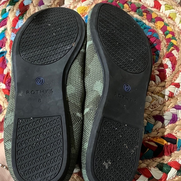 Rothy's Green Camouflage Slip-Ons - Picture 4 of 5